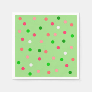 Roze en groene watermeloenen servet