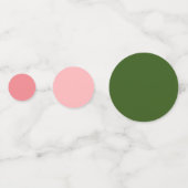 Roze en groene Waterverf Confetti (Achterkanten)