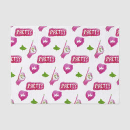 Roze en groenpapier tissuepapier