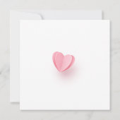 Roze en hartslag kaart (Achterkant)