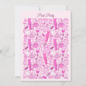 Roze en hete roze mode kaart (Achterkant)