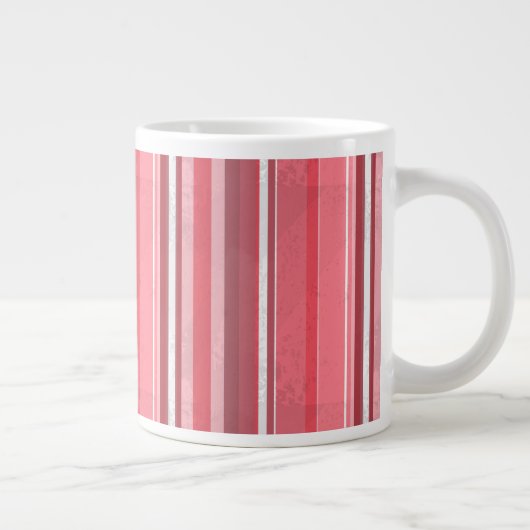 Roze en inktstrepen jumbo mok (Rechts)