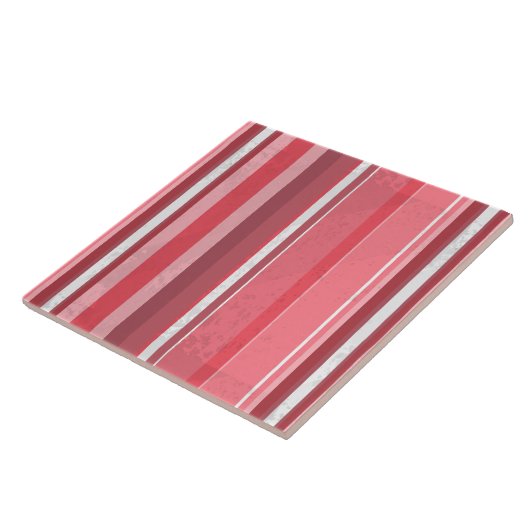 Roze en inktstrepen tegeltje (Zijkant)