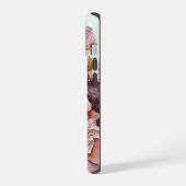 Roze en ivoren Rozen iPhone 15 Hoesje (Linkerkant)