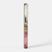 Roze en ivoren Rozen iPhone 15 Hoesje (Rechterkant)