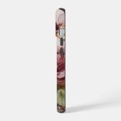 Roze en ivoren Rozen iPhone 15 Hoesje (Linkerkant)