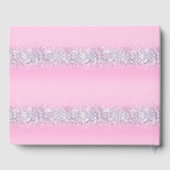 Roze en kleurrijke Glitter Sweet 16 Party Gastenboek (Achterkant)