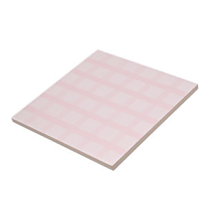 Roze en lavendelblush gingham-patroon tegeltje