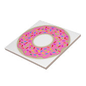 Roze en lekkere donut tegeltje (Zijkant)