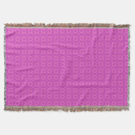Roze en Magenta Welsh Tapestry Patroon Deken