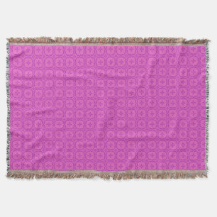 Roze en magenta Welsh Tapestry Pattern Blanket Deken