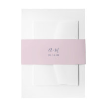 Roze en marine | Eenvoudige Huwelijksmonogram Buik