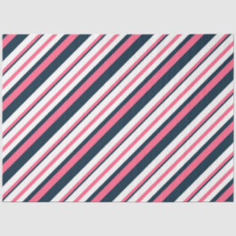 Roze en Marine nautische serie ontwerp 10 Tissuepapier