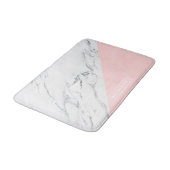Roze en marmer badmat (Gekanteld)