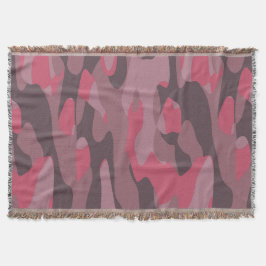 roze en mauve Camo abstract Deken