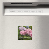 Roze en Mauve Hydrangeas Magneet (Insitu (Vaatwasser))