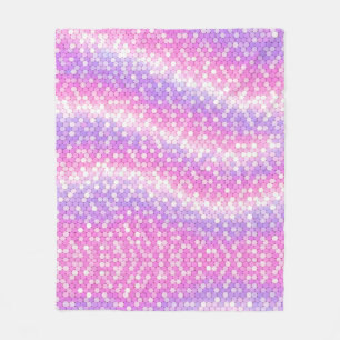 Roze en mauve lovertjes Bling Fleece Deken