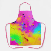 Roze en meer Abstracte spatverf Schort (Voorkant)