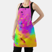 Roze en meer Abstracte spatverf Schort (Insitu)