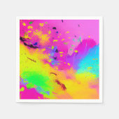 Roze en meer Abstracte spatverf Servet (Voorkant)