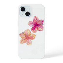 Roze en Melon Hawai'i stijl tropische iPhone case