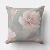 Roze en Mint Coastal Cottage Floral