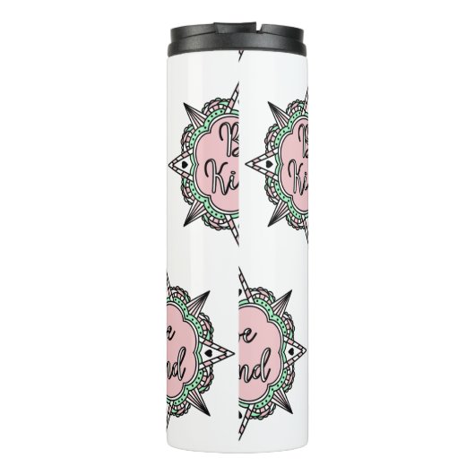 Roze en mint-groen thermosbeker (Achterkant)