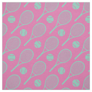 Roze en minuscule tennisrackets stof