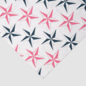 Roze en Navy Nautical Series Design 2 Tissuepapier (Detail)