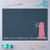 Roze en Navy Nautical Series Design 7 Tissuepapier (Craft)