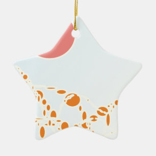 roze en oranje 1276 abstracte kunst keramisch ornament