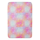 Roze en Oranje Abstracte Waterverf Achtergrond Badmat (Voorkant Verticaal)