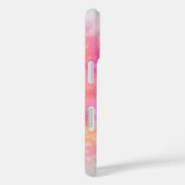 Roze en Oranje Abstracte Waterverf Achtergrond Case-Mate iPhone Case (Achterkant / Rechts)