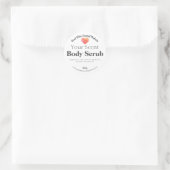 Roze en Oranje hart Waterverf Body Scrub Labels (Tas)