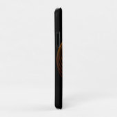 Roze en Oranje lichte spiraal, noem Witte Tekst Case-Mate iPhone Case (Achterkant/rechts)