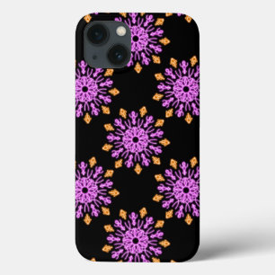 Roze en oranje neonbloem Hoesje-Mate iPhone case