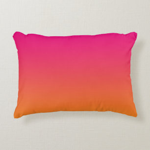 "Roze en Oranje ombre" Decoratief Kussen