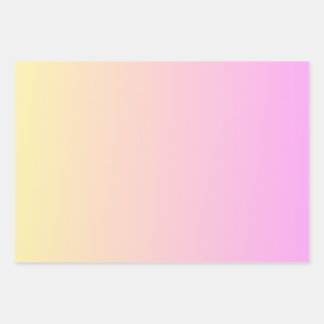 Roze en Oranje ombre Inpakpapier Vel