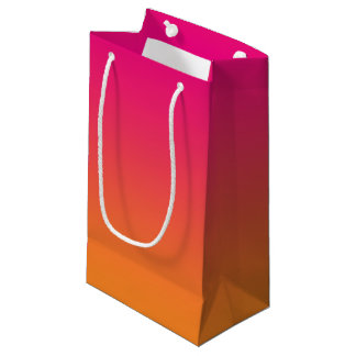 Roze en Oranje ombre Klein Cadeauzakje