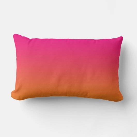 "Roze en Oranje ombre" Kussen (Voorkant)