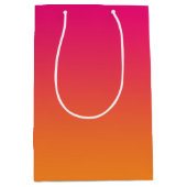 Roze en Oranje ombre Medium Cadeauzakje (Voorkant)
