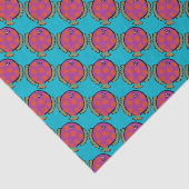 Roze en Oranje poka-Dot vis Tissuepapier (Detail)