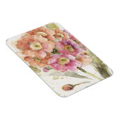 Roze en Oranje primrose Magneet (Rechterzijde)