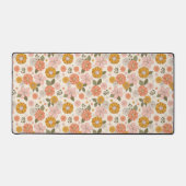 Roze en Oranje ventilatorpatroon Bureaumat (Voorkant)