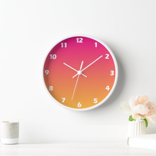 Roze en oranje verloop (Huis)