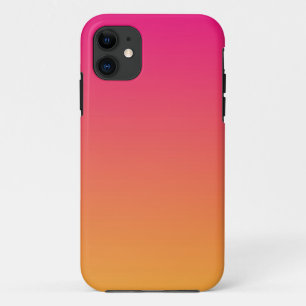Roze en oranje verloop iPhone 11 hoesje