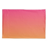Roze en oranje verloop kussensloop (Achterkant)