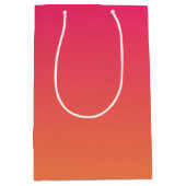 Roze en oranje verloop medium cadeauzakje (Voorkant)