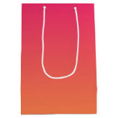 Roze en oranje verloop medium cadeauzakje (Achterkant)