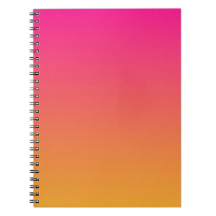 Roze en oranje verloop notitieboek